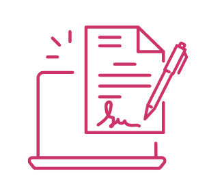 icon representing electronic signatures